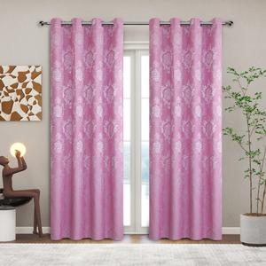 CASA RUYI 137*230CM Cortina de Tejido Jacquard de Flores Diseños de Flores Tridimensionales Artesanía Exquisita