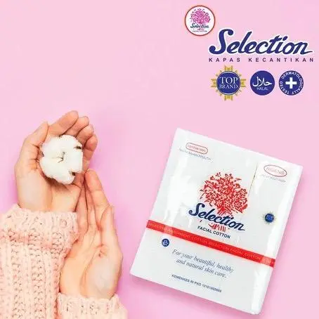 KAPAS SELECTION Facial Cotton Kotak 35gr | Kapas Wajah Lapis Tebal Tipis