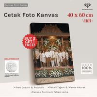 Gambar Cetak foto kanvas 40x60cm 16R/Canvas photo print + spanram dari bingkaicanvas Kota Depok 1 Tokopedia