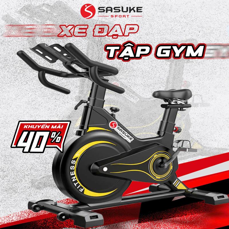  Xe đạp tập thể dục DS-609 SASUKE SPORT  bánh đà kháng từ kèm đồng hồ đo nhịp tim 