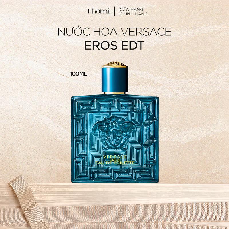 Nước Hoa Nam Versace Eros Pour Homme Eau de Toilette 100ml - Hương Bạc Hà, Vanilla, Quyến Rũ
