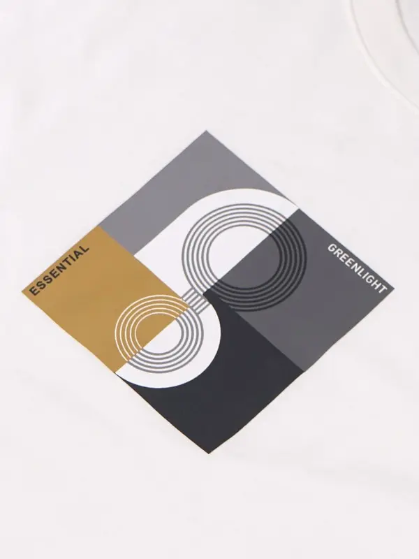 Greenlight Essential Men's T-Shirt Short Sleeve Regular Fit Cotton Logo Runner I21102412 2