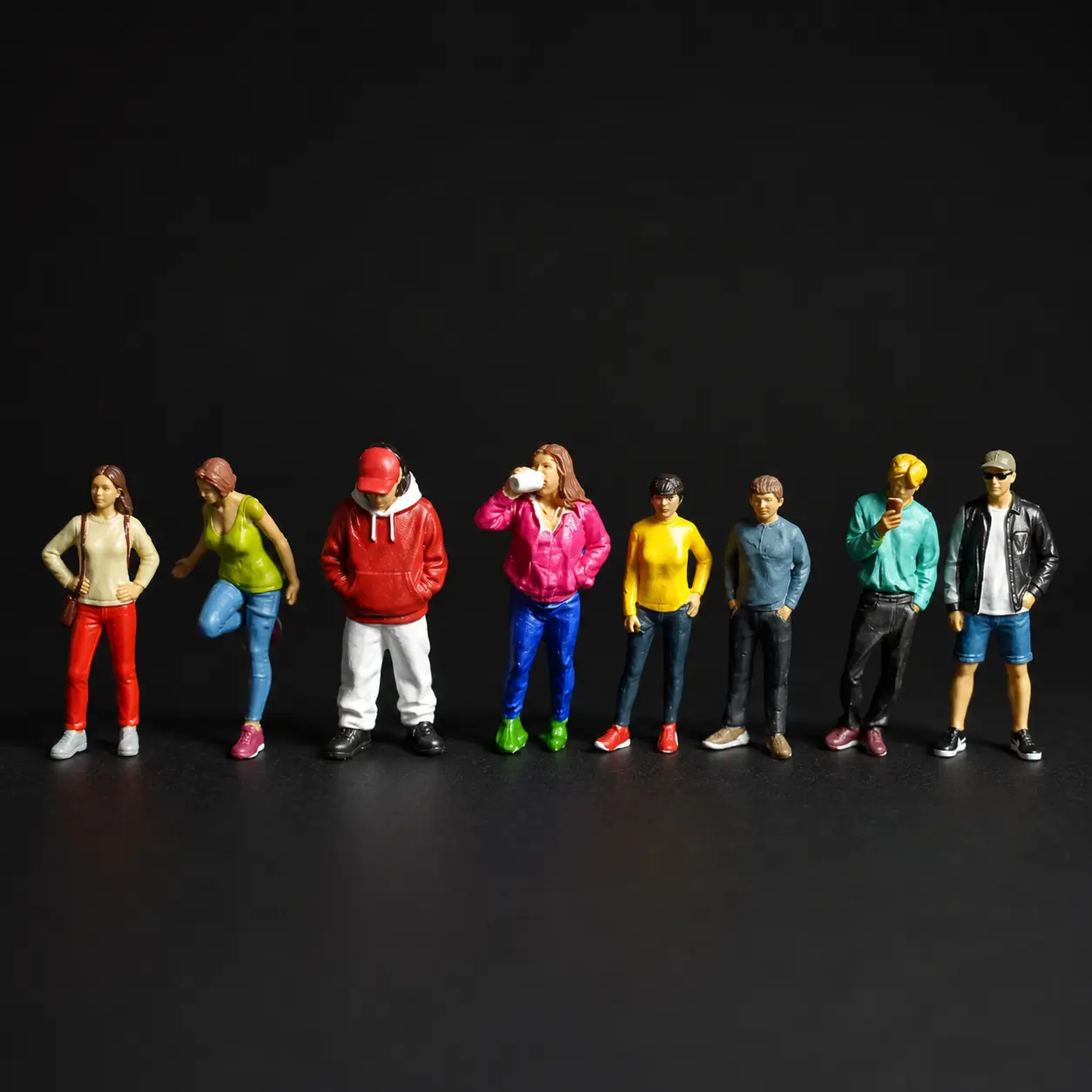 [Promo] Figure Miniature Random Cewek/ Cowok, Cocok Untuk Hotwheels - Figure Diecast Diorama skala 64