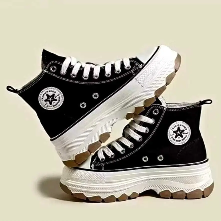 Biang93 Store Sepatu Wanita Boots Sneakers Korea Run Star Hike
