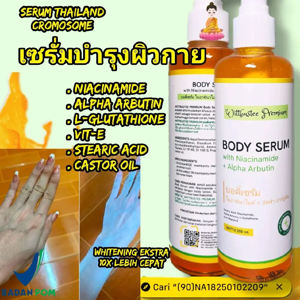 body serum booster thailand high dose, serum booster bpom,booster thailand original
