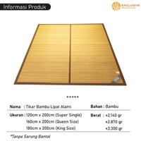 Gambar Tikar Bambu Tatami Motif Polos  /TIkar Lipat Bambu 3 Ukuran 180x200cm 160x200cm 120x200cm X11A1/B1/C1[ 1LINK ] - 180x200CM dari Exclusive Mattindo Kota Administrasi Jakarta Utara 4 Tokopedia