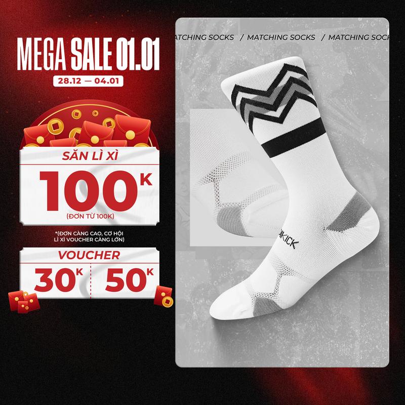  Combo Tất vớ Thể thao Redikick Spark Socks tất cổ cao Chạy Bộ Bóng Rổ Pickleball Gym - Sản phẩm thể thao - Sport 