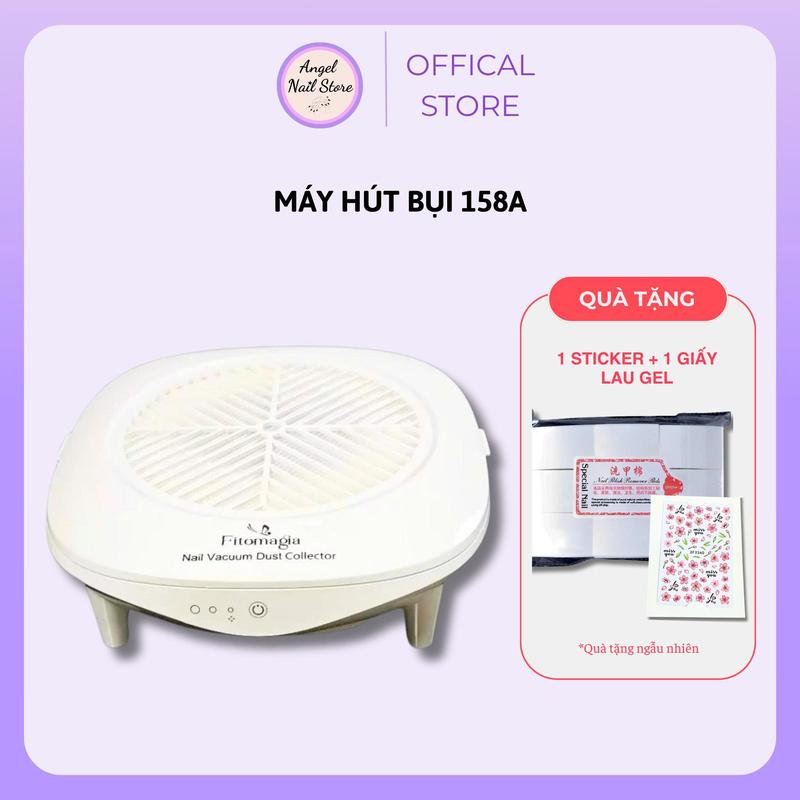 Máy Hút Bụi nail cắm điện FM158A FITOMAGIA Chính Hãng - Bảo Hành 6 tháng Làm Sạch - Tặng giấy lau gel + Sticker