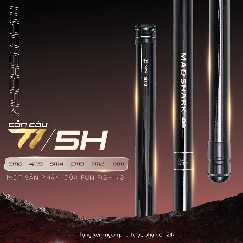  Cần câu đài T1 Fun fishing - Cần câu đài T1 chuyên đánh tổng hợp tặng kèm ngọn 