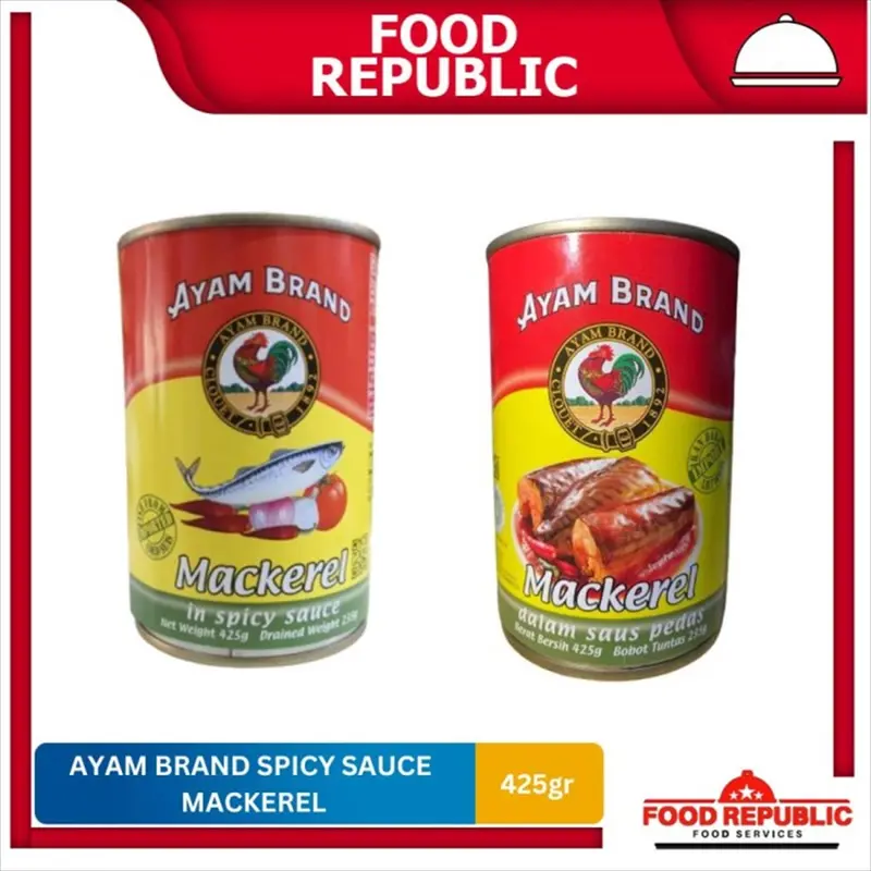 AYAM BRAND 425gr IN SPICY SAUCE SARDINES / MACKEREL KALENG SARDEN FISH 3