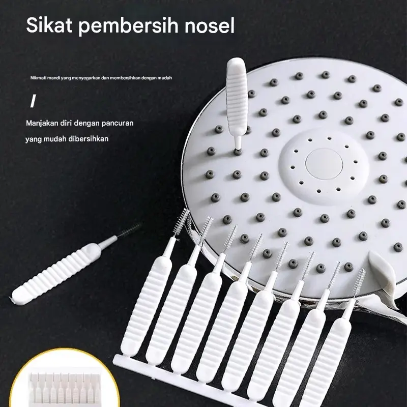 Sikat pembersih lubang pancuran artefak keran kamar mandi nosel toilet kepala pancuran celah jarum pembersih pengerukan artefak