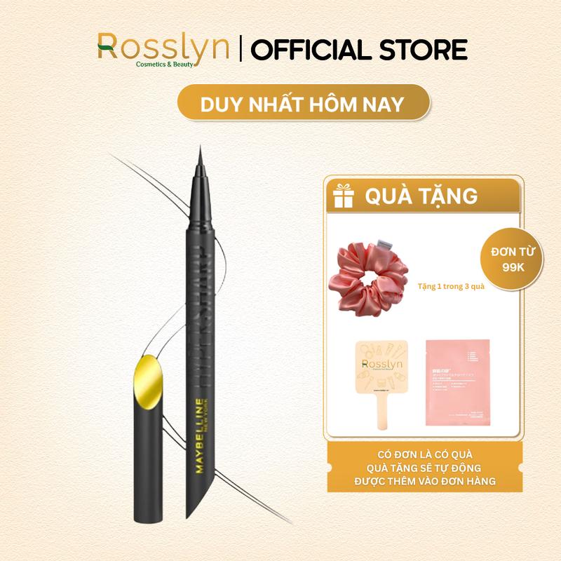  Bút Kẻ Mắt Nước Maybelline New York Sắc Mảnh Không Lem Trôi Hyper Sharp Liner Extreme 0.4g Rosslyn 