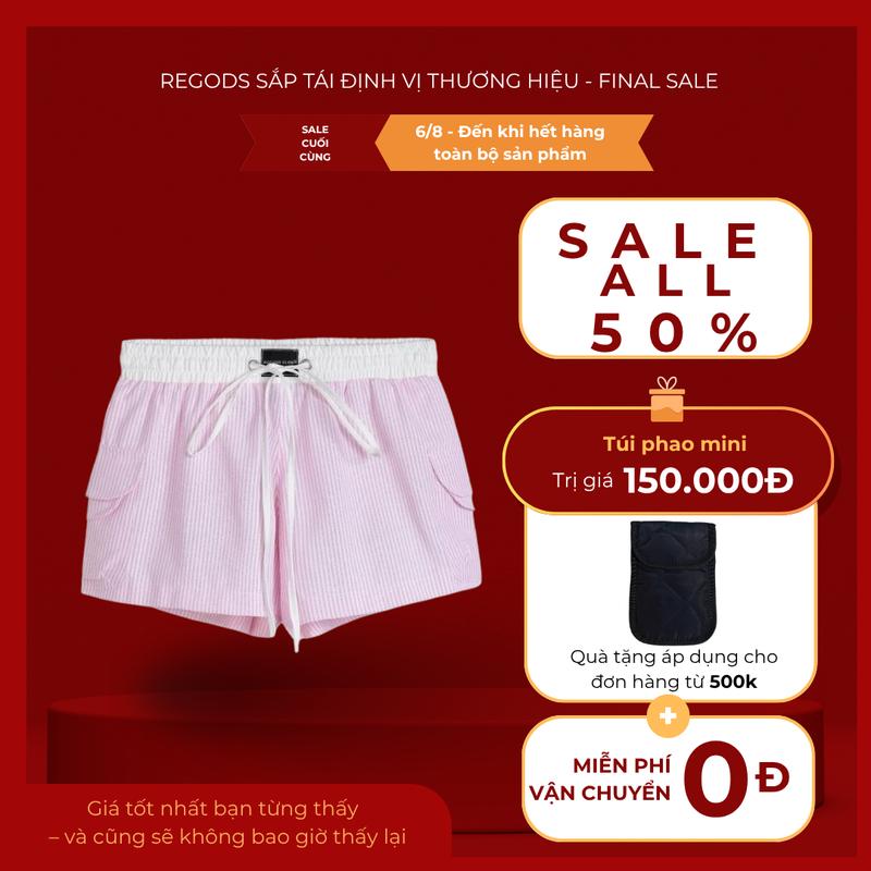 [ FINAL SALE ALL 50% ] Quần short ngắn Cutie lưng thấp dáng ngắn nữ Vải Oxford Regods - Cutie short