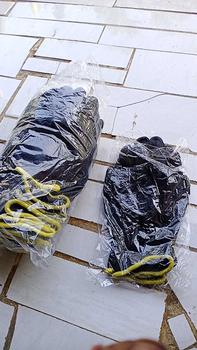 Product Review of GROSIR 12 Pasang sarung tangan comet hitam safety kerja berkendara palmfitpu glove Karet from 🧑**🌾 0
