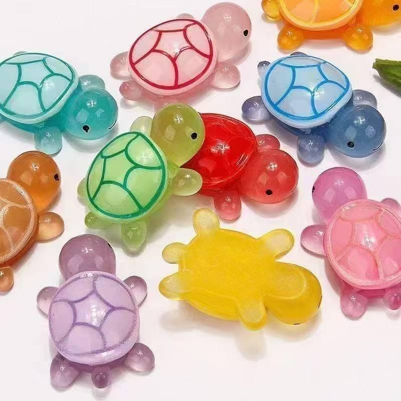 Product Introduction of Multi color luminous turtle blind bag model toys 3