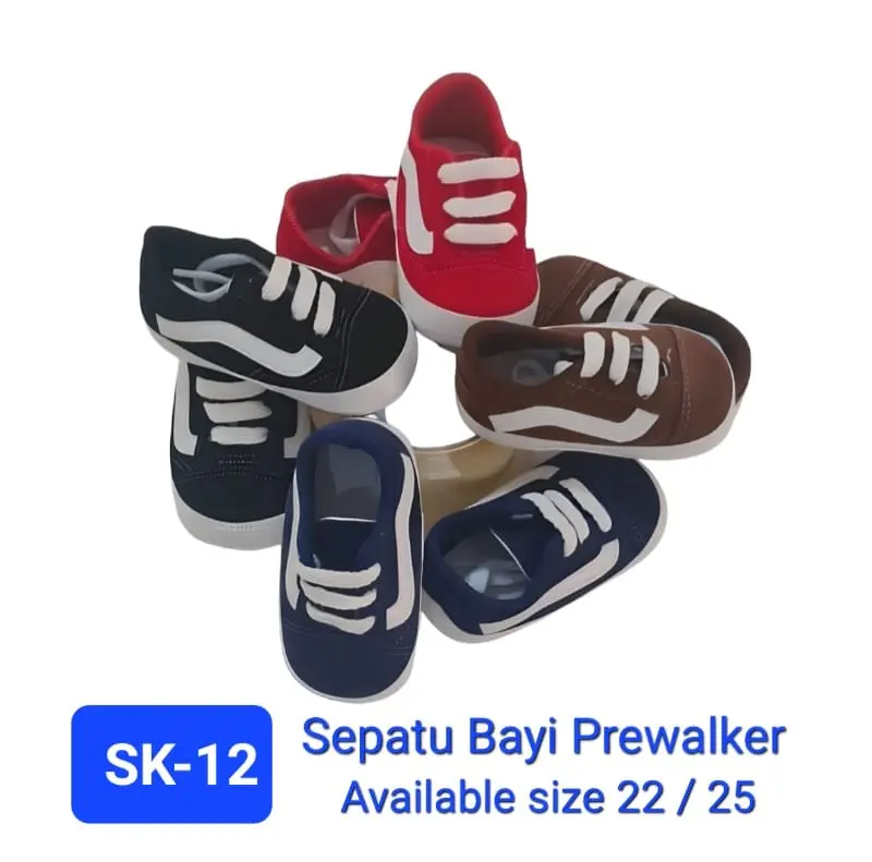 Sepatu bayi model tali / sepatu bayi laki-laki perempuan murah SK-12 Prewalker 1