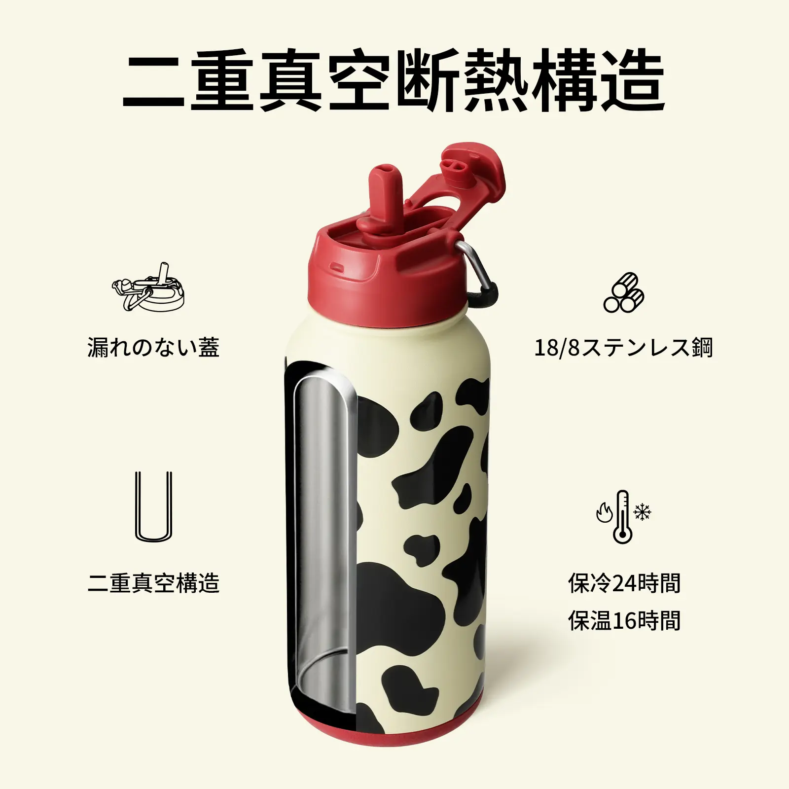BOTTLE BOTTLE 水筒 850mL ステンレス製 スポーツウォーターボトル