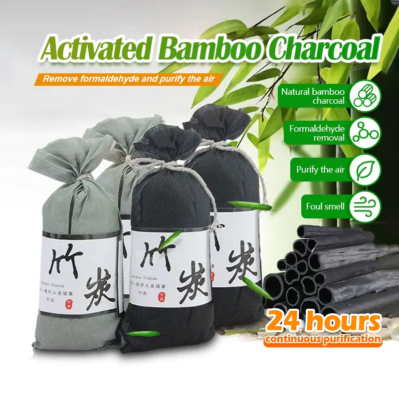 【SG Ready stock】10pcs Bamboo Charcoal Bag/ Car Home Air Freshener/ Bamboo Charcoal Air Purifying Bag/ Odour Absorber and Remover/ Activated Carbon Deodorizer