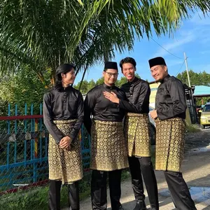 PAKET LENGKAP BAJU+CELANA+SONGKET BAJU MELAYU TELUK BELANGA CEKAK MUSANG BAJU TRADISIONAL PRIA DEWASA BAHAN BALOTELLI PREMIUM
