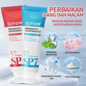 【LIVE】【Pengiriman acak merah biru】Pasta gigi rasa mint yang nyaman digunakan setiap hari, membantu menjaga kebersihan mulut dengan penggunaan rutin