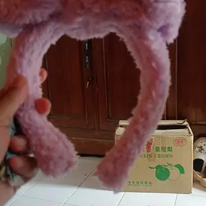 Bando Bulu Halus Pita Besar Gaya Korea - Bando Bulu Pita Besar