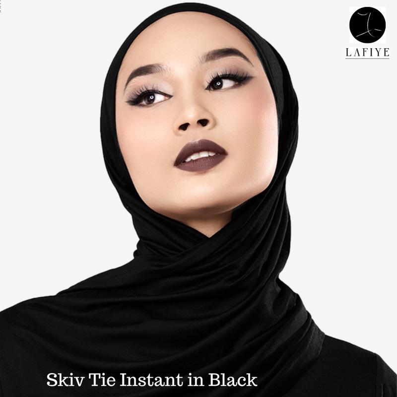 Skiv Tie Instant Lafiye Original Ready Stock Pasmina Instan Tencel Adem Pashmina Muslim Jilbab Kerudung Wanita 5