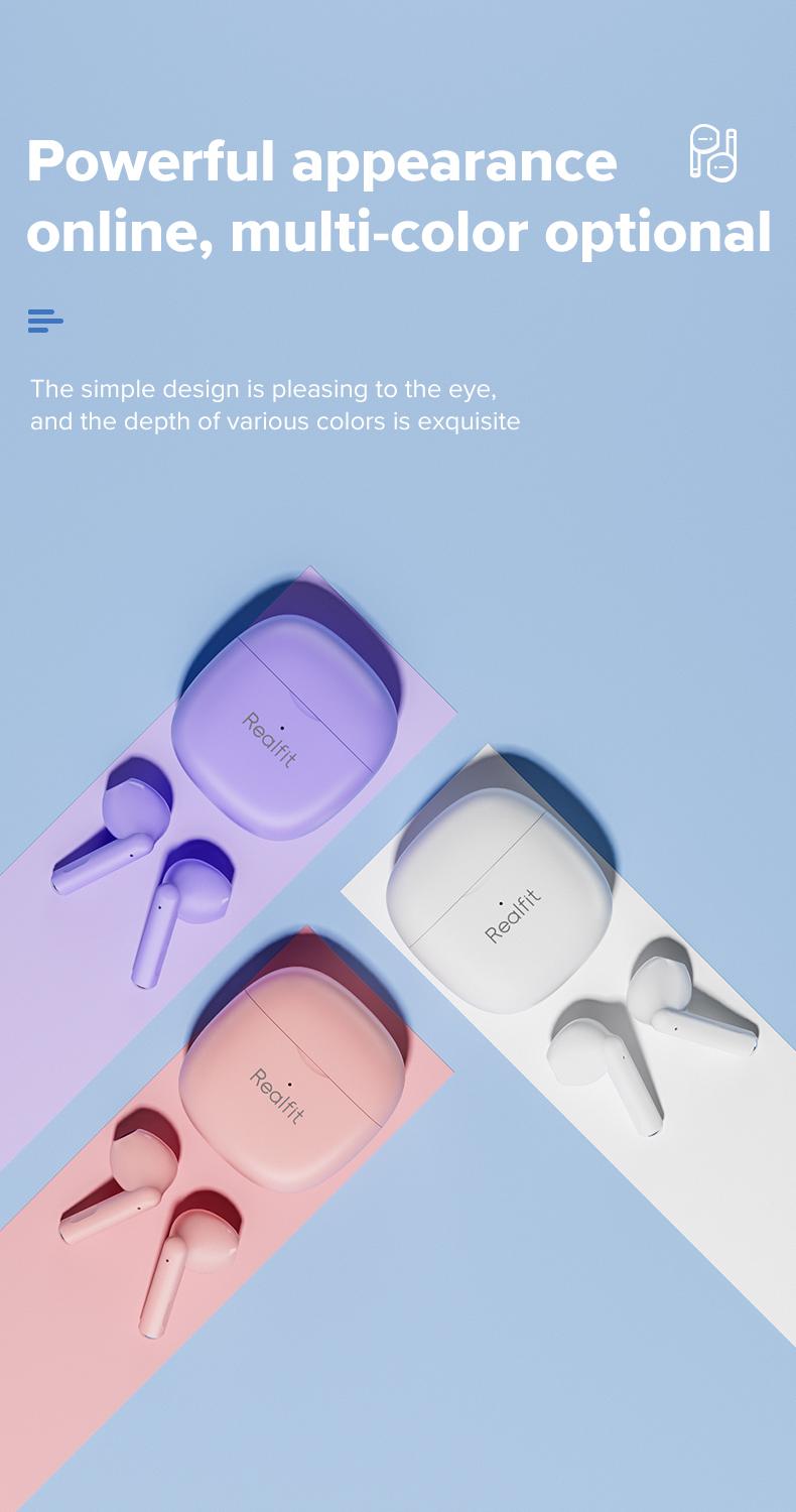 Product Introduction of Realfit F1   True Wireless Bluetooth 5.3 Earbuds Playtime 24 Jam HIFI 36