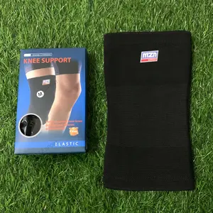 Knee Support MZN Lutut Pendek / Deker Lutut Mizuno Warna Hitam Size M, L, XL, Bahan Tebal Dan Lembut