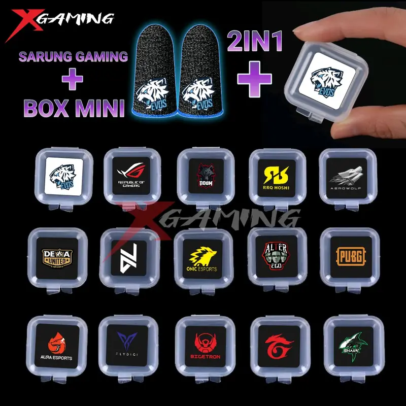 BANYAK - box Mini Sarung jempol ff ml pubg Gaming Anti Keringat Basah Super Sensitif Premium Game Murah 2