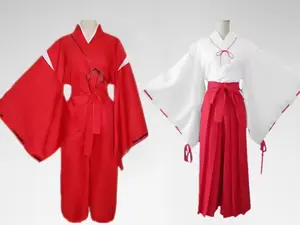 Kostum Cosplay Anime Inuyasha Kostum Cosplay Kikyo Kostum Halloween Karnaval Dewasa Lucu