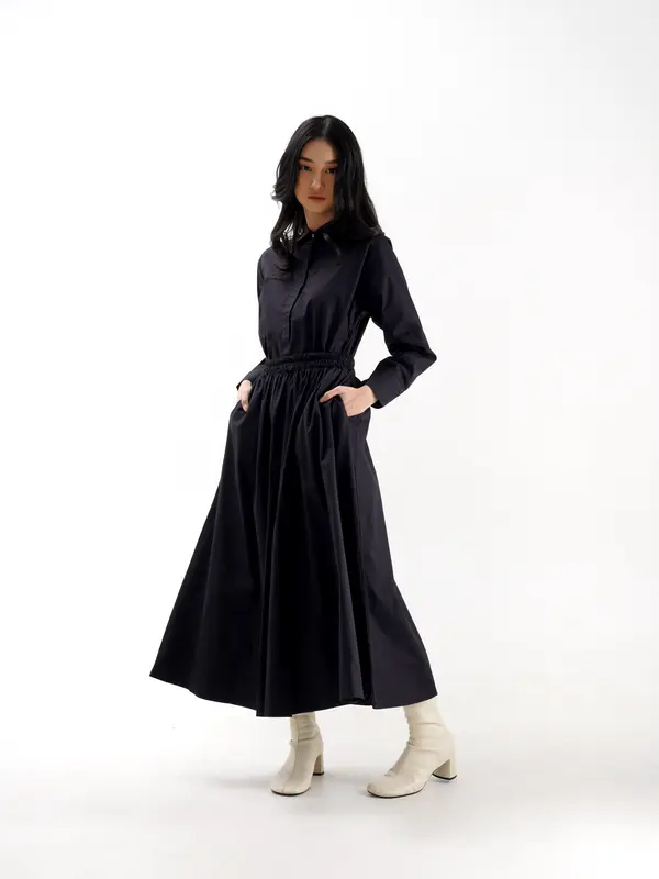 SWHeart - Seiza Skirt Rok Wanita Kekinian Panjang Midi 4