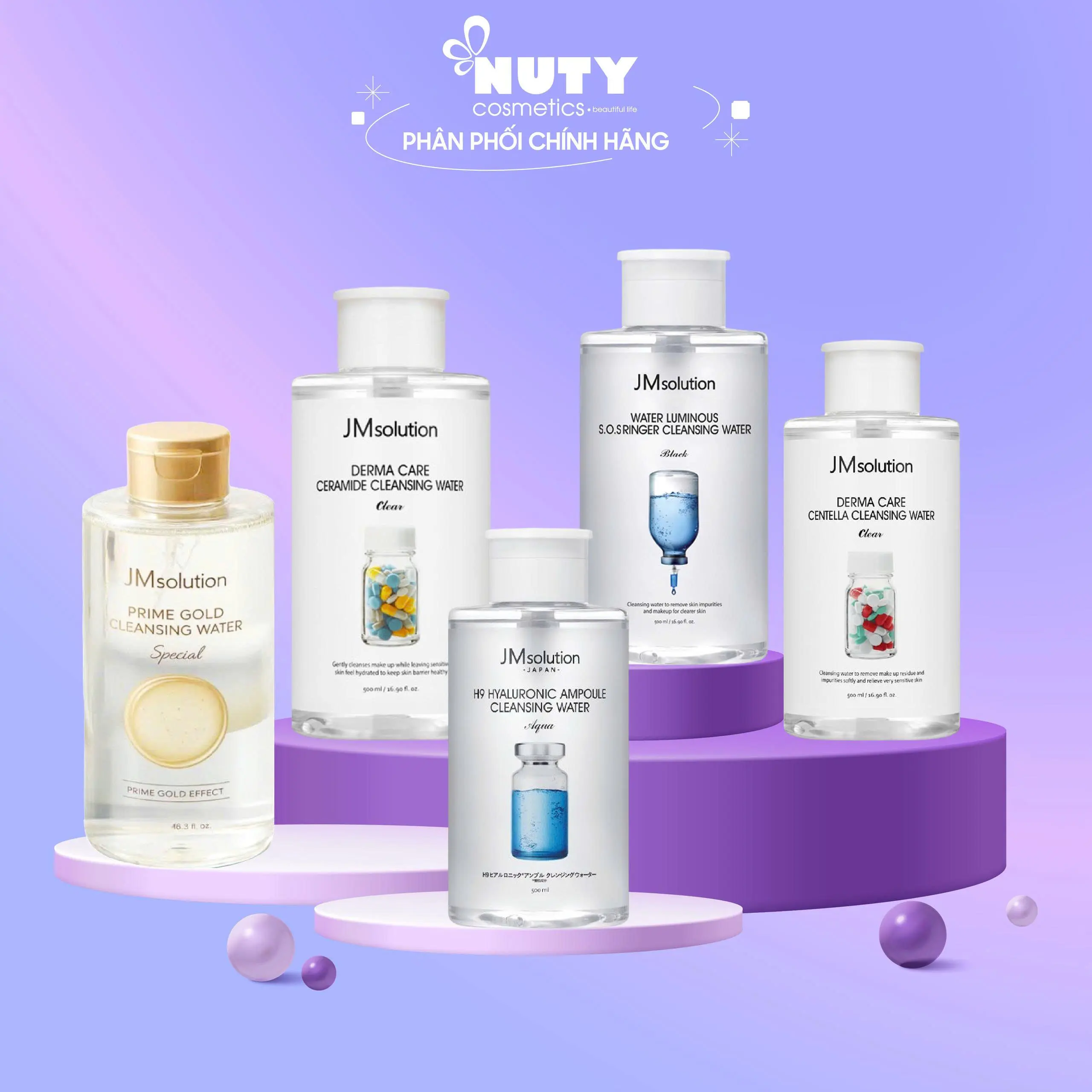 Nước Tẩy Trang JMsolution Cleansing Water ( 500ml/850ml ) Cosmetic | NUTY cosmetics beautiful life