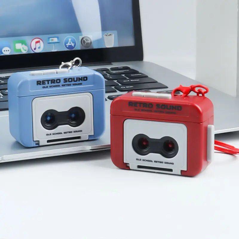 Máy Ghi Băng Mini, Mới, Móc Chìa Khóa, Máy Phát Record Sáng Tạo, Móc Khóa, Món Quà Vui Nhộn 1