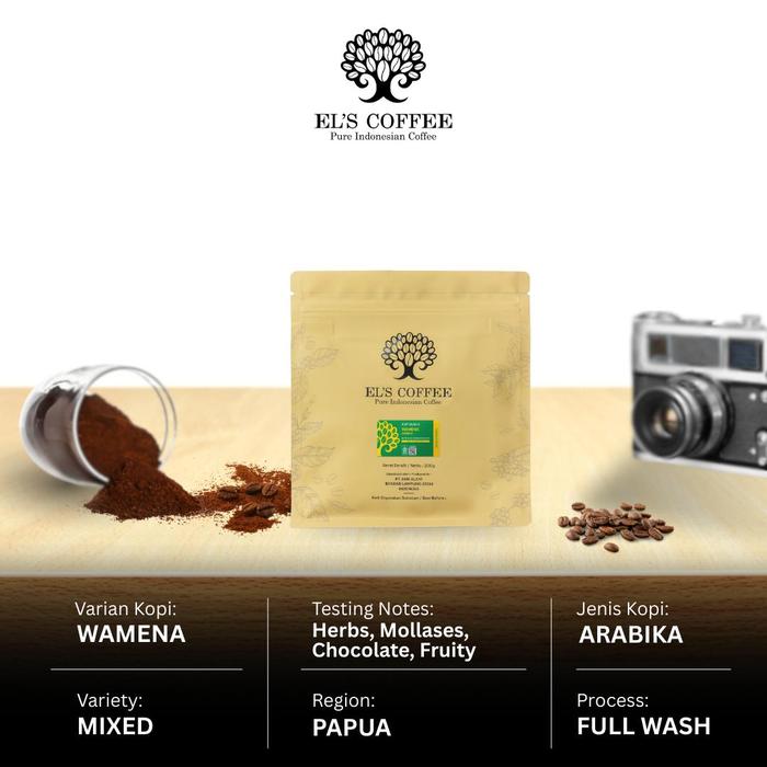 Gambar El's Coffee Kopi Wamena Arabika 200Gr Kopi Bubuk/Biji Kopi/Kopi Arabika Pure Indonesia Coffee Beans - Bean dari El's Coffee Kota Bandar Lampung 4 Tokopedia