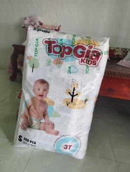 Product Review of (LIVE - 5 BỊCH SIÊU TIẾT KIỆM) Tã Bỉm Topgiakids, pH<7 an toàn cho da bé, mềm mại, mỏng nhẹ, chống tràn tối đa, tặng 2 miếng dùng thử (TDN) Cho Bé from T**u H** 0