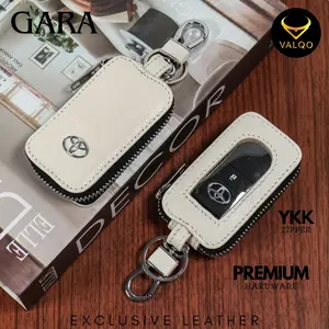 VALQO GARA Gantungan kunci Keyless Kulit Sapi Bisa untuk tempat Remot & Dompet STNK Mobil Motor Car