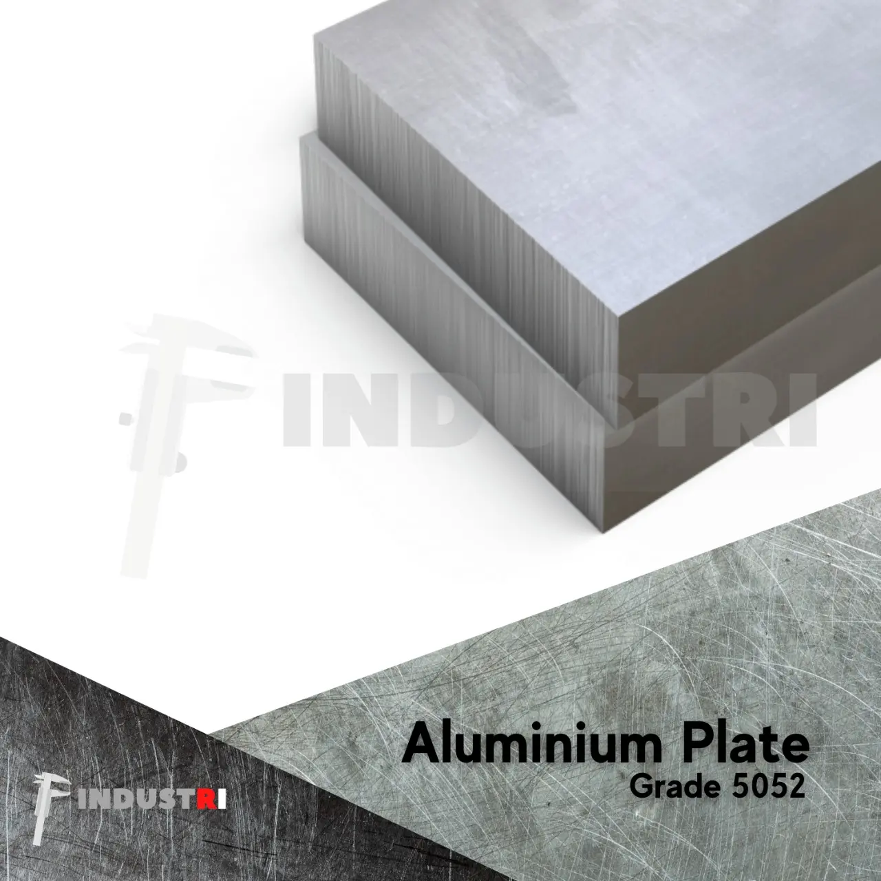 Plat Alumunium 6061 16 x 80 x 100mm