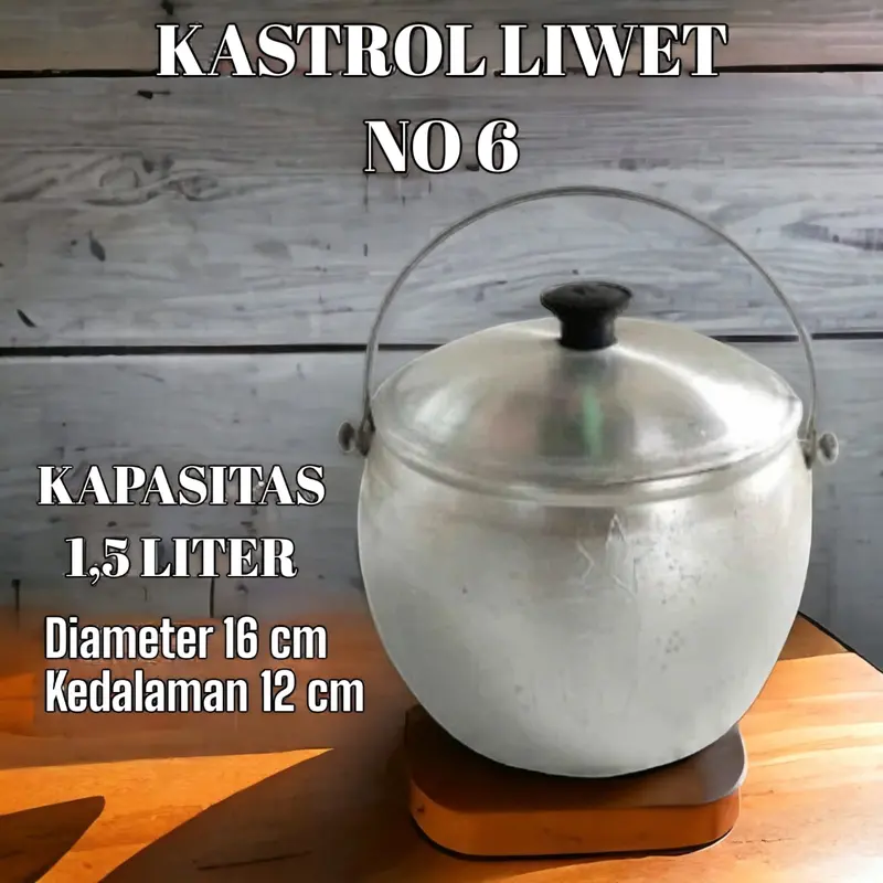 Kastrol Liwet 1 Liter Tebal Murah No 6 Kastrol Bagus Kuat Dan Nyaman Alat Aluminium 2