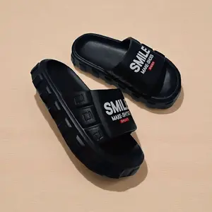 Sandal Slop Anak Laki Laki Casual Distro SMILE Eva Fashion Ringan Nyaman Anti Slip Kaki