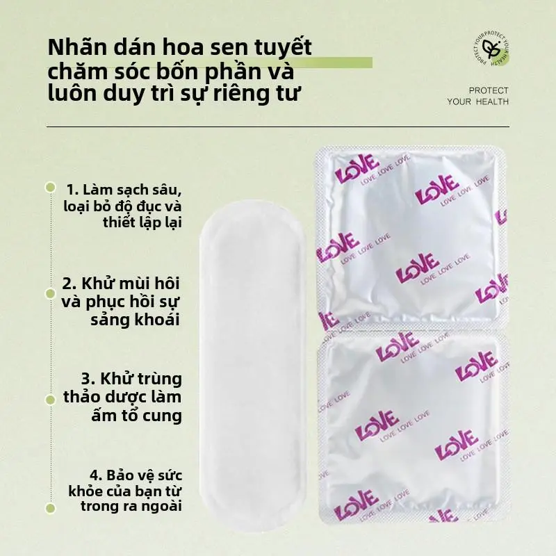 Miếng Dán Hoa Tuyết, Sản Xuất Cho Miếng Dán Hoa Tuyết, Miếng Dán Hoa Tuyết Thực Vật, Miếng Đệm Chăm Sóc Thoải Mái Cho Nữ, Miếng Dán Hoa Tuyết Yangyuan eubos dung dịch vệ sinh 5