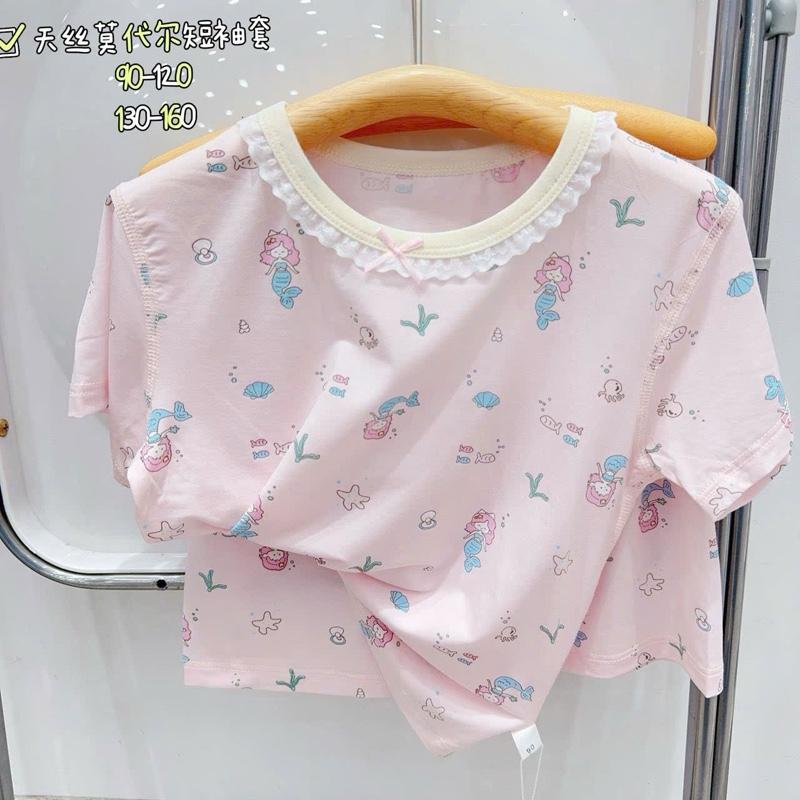S92-[GUANPIGUO] SÉT QUẦN ÁO MÙA HÈ TENCEL CHO BÉ 2 TỚI 6 TUỔI 7