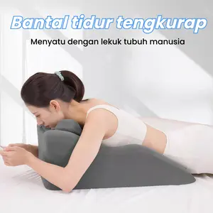 Bantal Tidur Multifungsi Artefak Push-Up dengan Headrest yang Dapat Dilepas - Bed, Pillow Bantal Wedge Multifungsi, Solusi Sakit Pinggang, Bantal Sandaran Punggung, Terapi Syaraf Kejepit, Penyangga Kaki & Lutut, Bantal Baca Buku, Sandaran Kasur Empuk