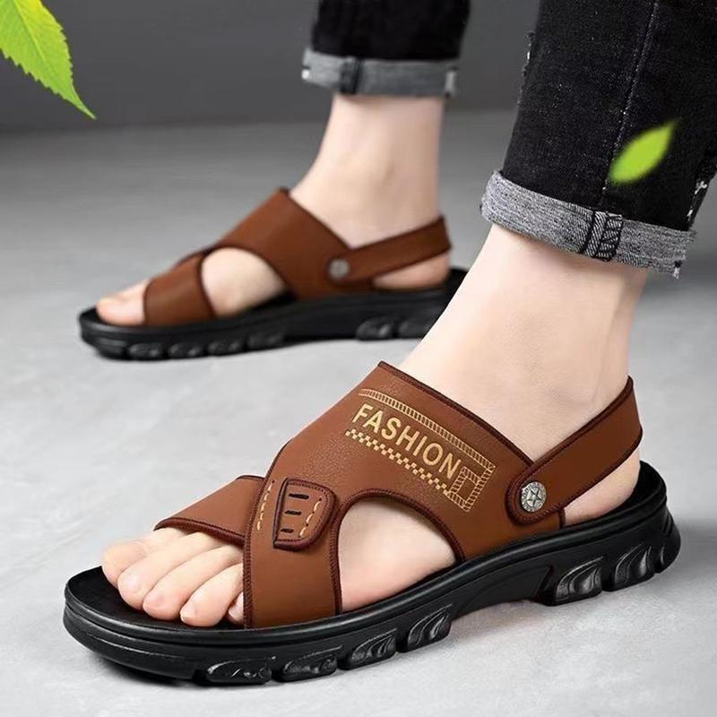 Product Introduction of Sandal Original Selop Pria Slip On Nyaman Kuat Empuk Hitam Coklat Cowok Kasual Sendal Laki-laki Kasual 5