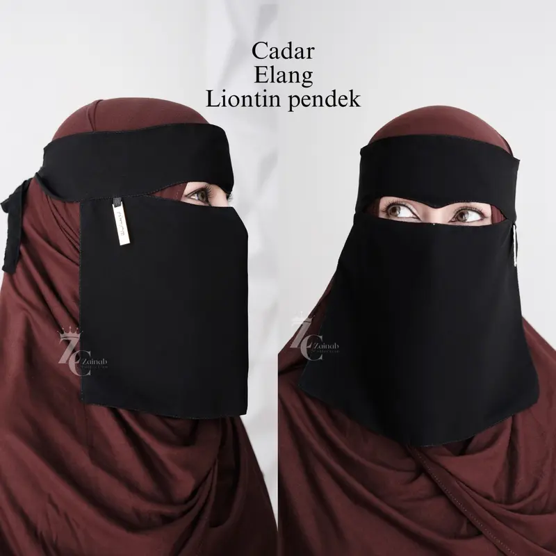 Niqob cadar Saudi sifon  asli muslim tangan Jilbab Syari Kerja 2