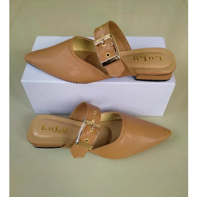 SANDAL SELOP GESPER WANITA TERBARU TINGGI HAK 3CM Shoes 1