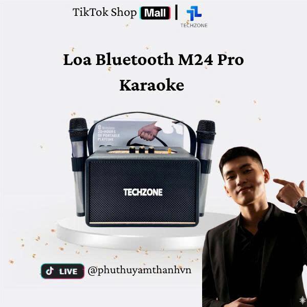 Loa Bluetooth karaoke M24 Pro Bass mạnh treble rời âm thanh đỉnh cao bảo hành chính hãng