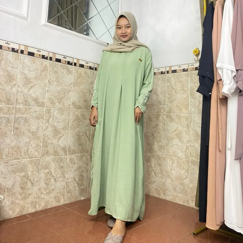 Gamis Wanita Random Live Bahan Adem Nyaman 0