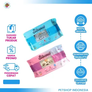 Shinecoat Wet Tissue 50 sheets for Cat - Tissue Basah Untuk Kucing