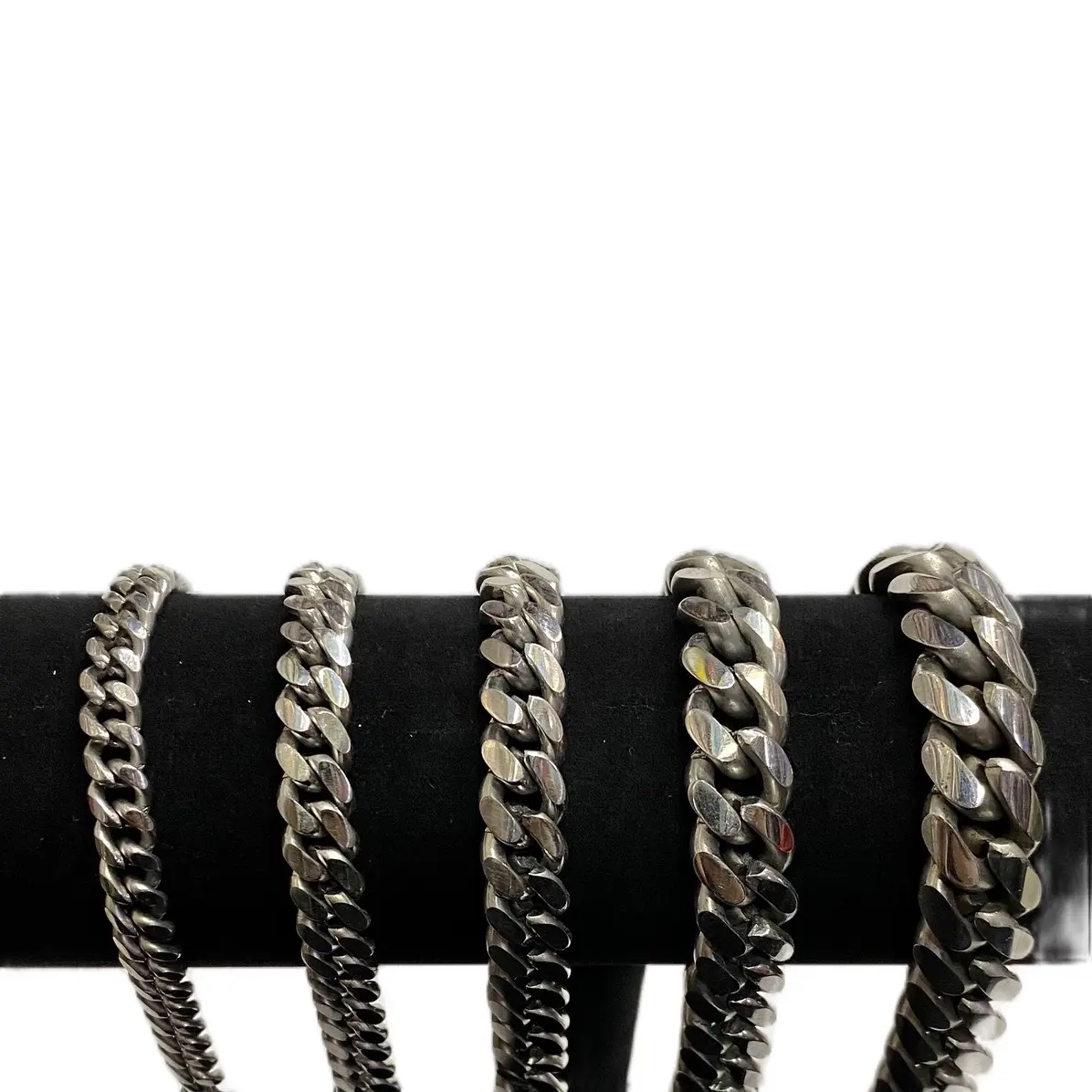 Gelang Rantai tipis monel (baja putih) pria wanita Anti Karat selamanya Bracelets Elegan