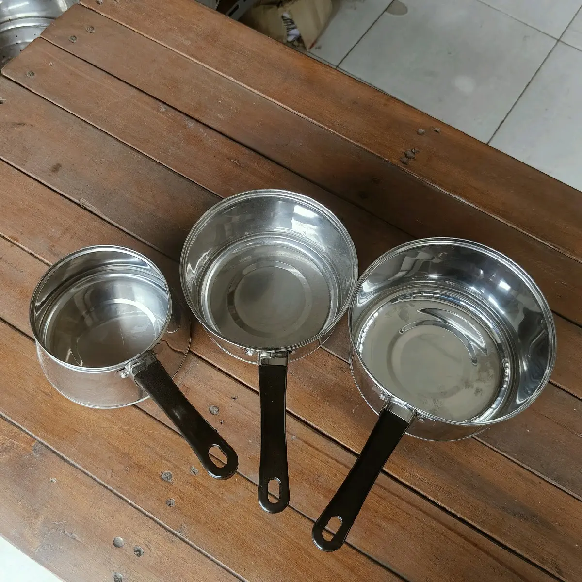 Panci kopi, dan Panci Susu bahan stainless steel ukuran 16, 18 Kitchenware